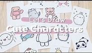 Let's Draw : Cute Characters! (Totoro, Baymax, Pusheen and more) | Doodles by Sarah