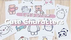 Let's Draw : Cute Characters! (Totoro, Baymax, Pusheen and more) | Doodles by Sarah