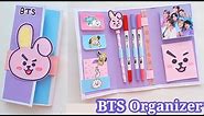 how to make BTS folder organizer / Diy folder organizer paper craft-back to school / paper folder