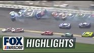 MASSIVE wreck collects the almost entire field at Daytona | NASCAR ON FOX HIGHLIGHTS