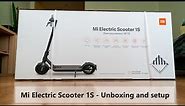 Xiaomi Mi 1S scooter unboxing and setup