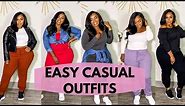 Casual Comfy Outfit Ideas for Plus Size women (no shopping needed)
