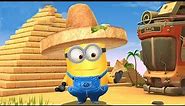 Despicable Me 2 - Minion Rush : Tortilla Chip Hat Minion Visits The Pyramids ! Kids Games