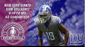 New York Giants | Roster Move- Giants sign Kenny Golladay 4 YR 72 MIL 40 Guaranteed! We got our man!