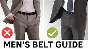 The Ultimate Men's Belt Guide - Size, Material, and Style!