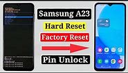 Samsung A23 (A235f) Hard Reset | Samsung A23 Factory Reset | Samsung A23 | Samsung A23 Screen Unlock