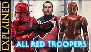 Every Red Trooper Type in Star Wars