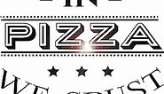 Vinyl Wall Decal Pizza Quote Pizzeria Italian Restaurant Kitchen Stickers Large Decor (ig4905) Black