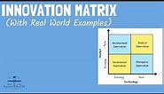 Innovation Matrix (Incremental, Disruptive, Architectural, Radical) | From A Business Professor