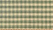 Timber Green 3 Cotton Homespun Plaid Fabric by JCS - Sold by The Yard