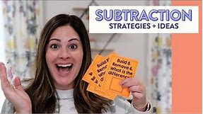 Subtraction for First Grade | Subtraction Strategies, Activities, and Ideas for first grade