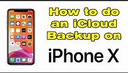 How to Backup iPhone X to to iCloud