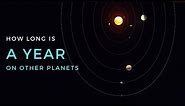 How Long is a Day and Year on Other Planets?