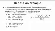 Sediment deposition and Stokes’ Law