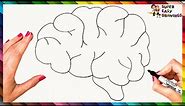 How To Draw The Human Brain Step By Step 🧠 Human Brain Drawing Easy