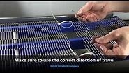 Wire Belt Company - Joining a Flat-Flex® conveyor belt full strand