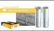Drop-In Anchors - TIMco "How To Tuesday" - Heavy duty anchor for concrete