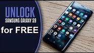 Unlock Samsung Galaxy S9 - How to unlock Galaxy S9 - AT&T, T-mobile, etc | free & easy!!