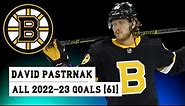 David Pastrnak (#88) All 61 Goals of the 2022-23 NHL Season