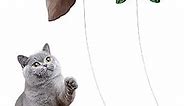 Electric Bird Teasing Cat Toy, Interactive Bird Toy for Cats, 360 Degree Rotatable Electric Flying Bird Cat Toy, Simulation Bird Interactive Toy for Cats Kitten Play Chase (Butterfly+Hummingbird)