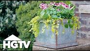 Way to Grow: DIY Faux Zinc Planter | HGTV