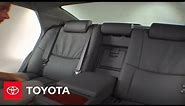 2005 - 2007 Avalon How-To: Accessing Rear-Seat Pass-Through (Limited) | Toyota