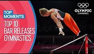 Top 10 Gymnastics Horizontal Bar Releases at Olympic Games | Top Moments