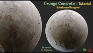 How To Create Grunge Concrete Material in Substance Designer Part 2 : Base Color & Others