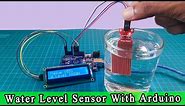 WATER LEVEL SENSOR with Arduino UNO | How to use WATER LEVEL SENSOR ARDUINO [Code & Circuit Diagram]