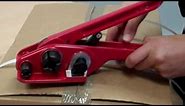 how to use strapping tensioner & sealer tool