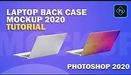 Laptop Back Case mockup photoshop tutorial laptop mockup