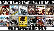 Top 100 Best Action Adventure Games For PSP | Best PSP Games | Emulator PSP Android