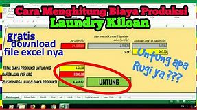Cara Menghitung Biaya Produksi Laundry Kiloan