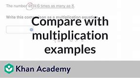 Compare with multiplication examples