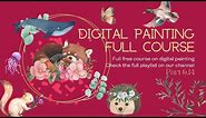 6.14 Skull Still Life Painting || Full Free Digital Painting Course || Photoshop Painting Course