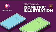 Easy Isometric Phone Illustration (for Icon Design) in Adobe Illustrator