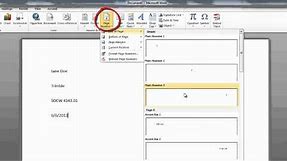 Adding a Header and Page Numbers in MLA Format in Word 2010 (Windows)