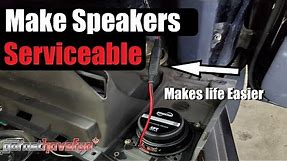 How To Wire & Connect Car Audio Speakers Easy and make them Serviceable | AnthonyJ350