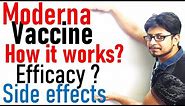 Moderna vaccine for covid | How it works, efficacy and side effects