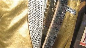 Elvis Presley Gold Lamé Suit (closer view) as displayed in 2007
