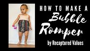 How To Make A Bubble Romper Video Tutorial