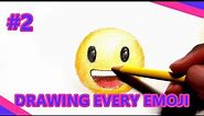 Drawing every emoji part 2 (grinning face with big eyes emoji) 😃