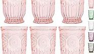 Yungala Pink Highball Tumblers set of 6 vintage glassware pink drinking glasses for lovers of colored glassware and colorful drinking glasses