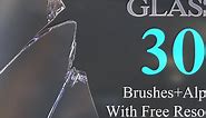 ArtStation - Broken Glass 4K Brushes and Alpha Pack | Brushes