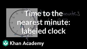 Telling time to the nearest minute: labeled clock | Math | 3rd grade | Khan Academy