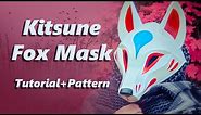 Kitsune Fox Mask Tutorial with Pattern - Cosplay and Halloween Costume Making