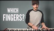 How to know which fingers to use when playing piano (For beginners)