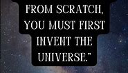 The Universe in an Apple Pie - Carl Sagan | #quotes #carlsagan #universe #astronomy