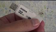 KIOXIA Transmemory HAYABUSA U301 32GB USB 3.2 Flash Drive (English review)