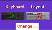 How to change keyboard layout on Windows 10